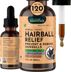 Animal Essentials Hairball Relief Formula front view bottle for pet digestive health.
