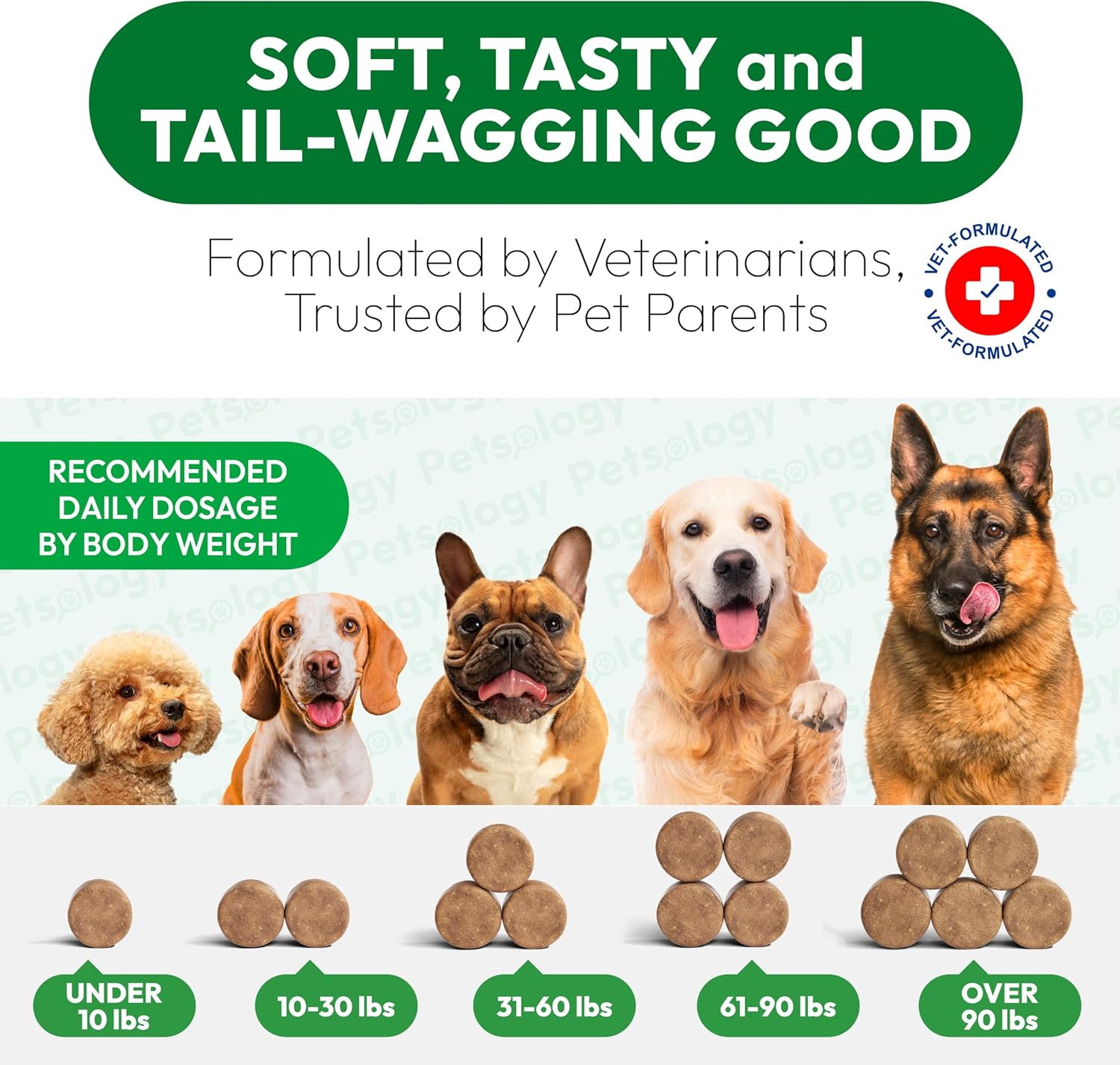 Premium USA imported pet health supplement bottle