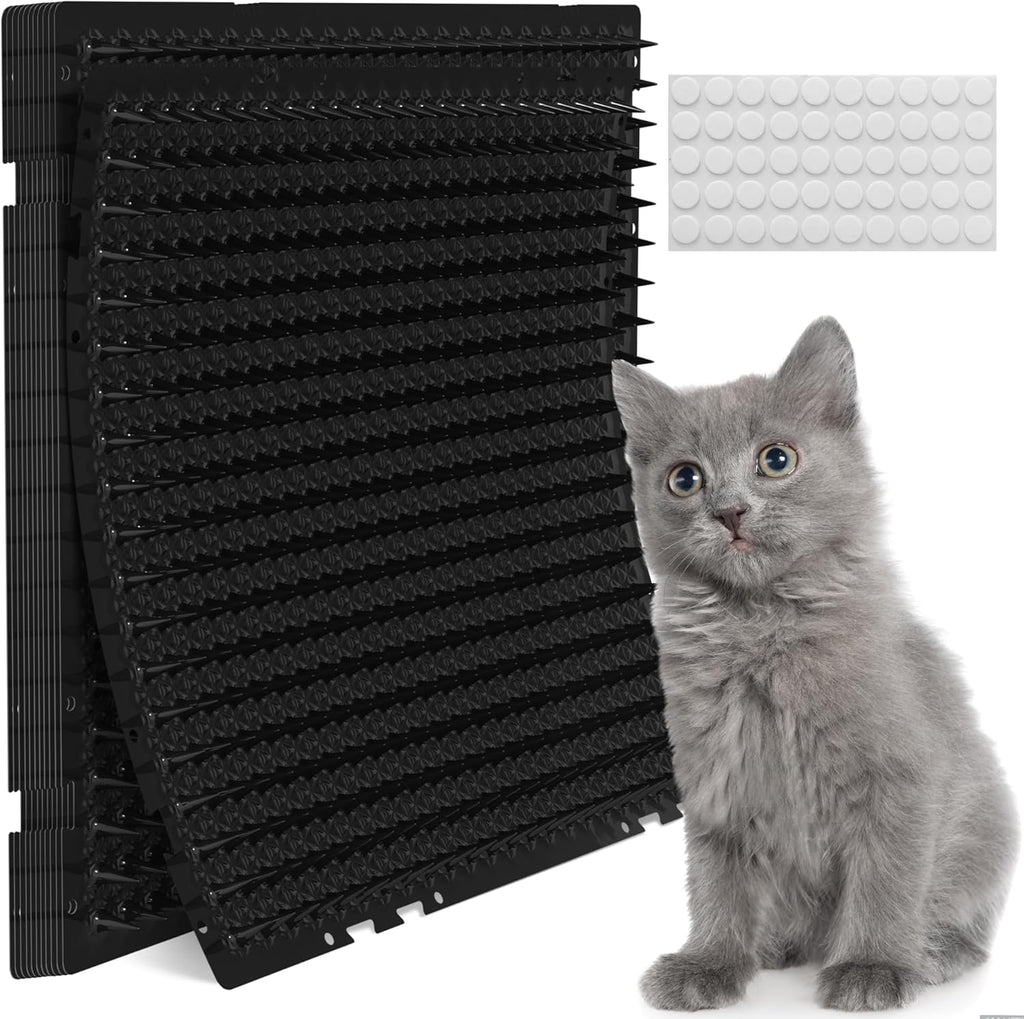 Petfolio 12 Pack Scat Mat for Cats - 16 x 13 Inch Cat Spike Mat with 1 Inch Spike is A Perfect Pet Training Mat Device for Cat Repellent Indoor & Outdoor to Deter Cats & Other Animals for All Seasons - Image 10