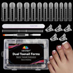 Ebanku Poly Gel Toe Nail Form Set front view with all components
