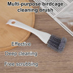 Penitue pet cage droppings remover brush showcasing the hanging hole for storage