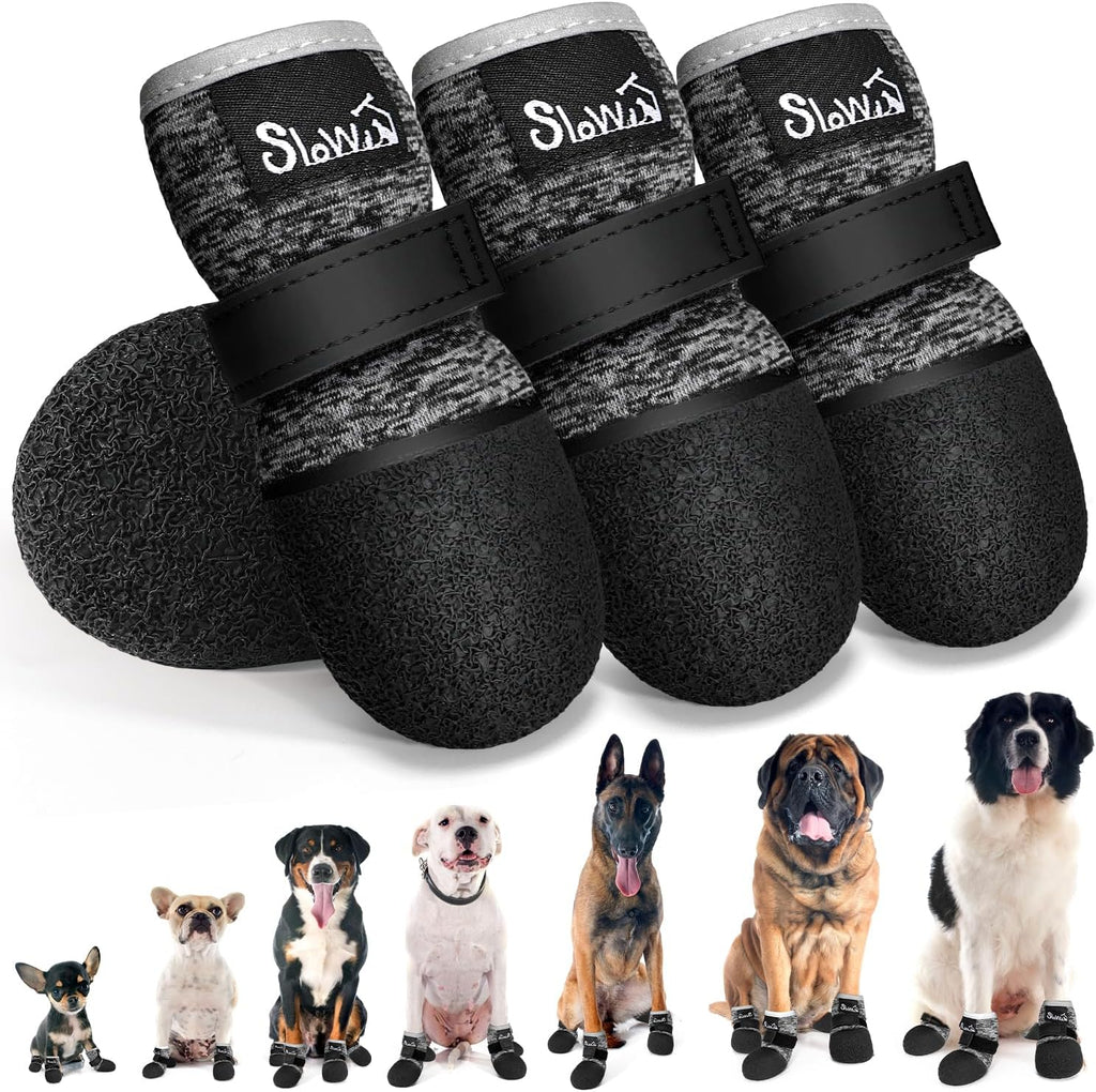 SlowTon Dog Shoes - Breathable Dog Sock Boots for Summer Hot Pavement Hardwood Floors Winter Snow, Waterproof Booties for Small Medium Large Dogs, Non-Slip Paw Protector for Outdoor Walking (Teal, 2) - Image 9