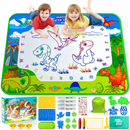 Gorispi water doodle mat front view for kids