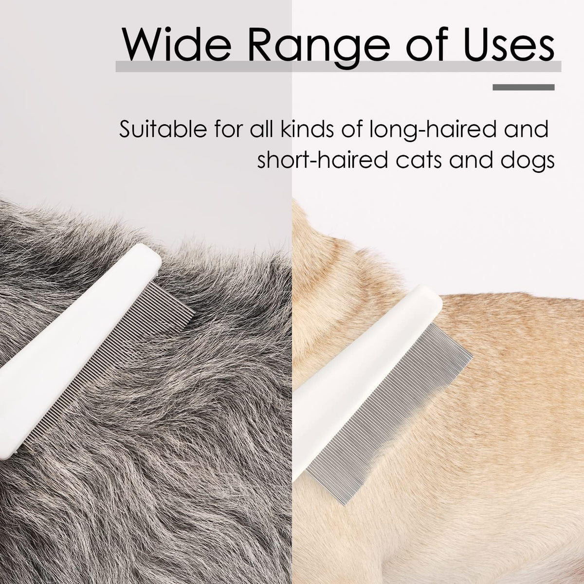 Small dog tear stain removal using ThinkPet fine tooth comb