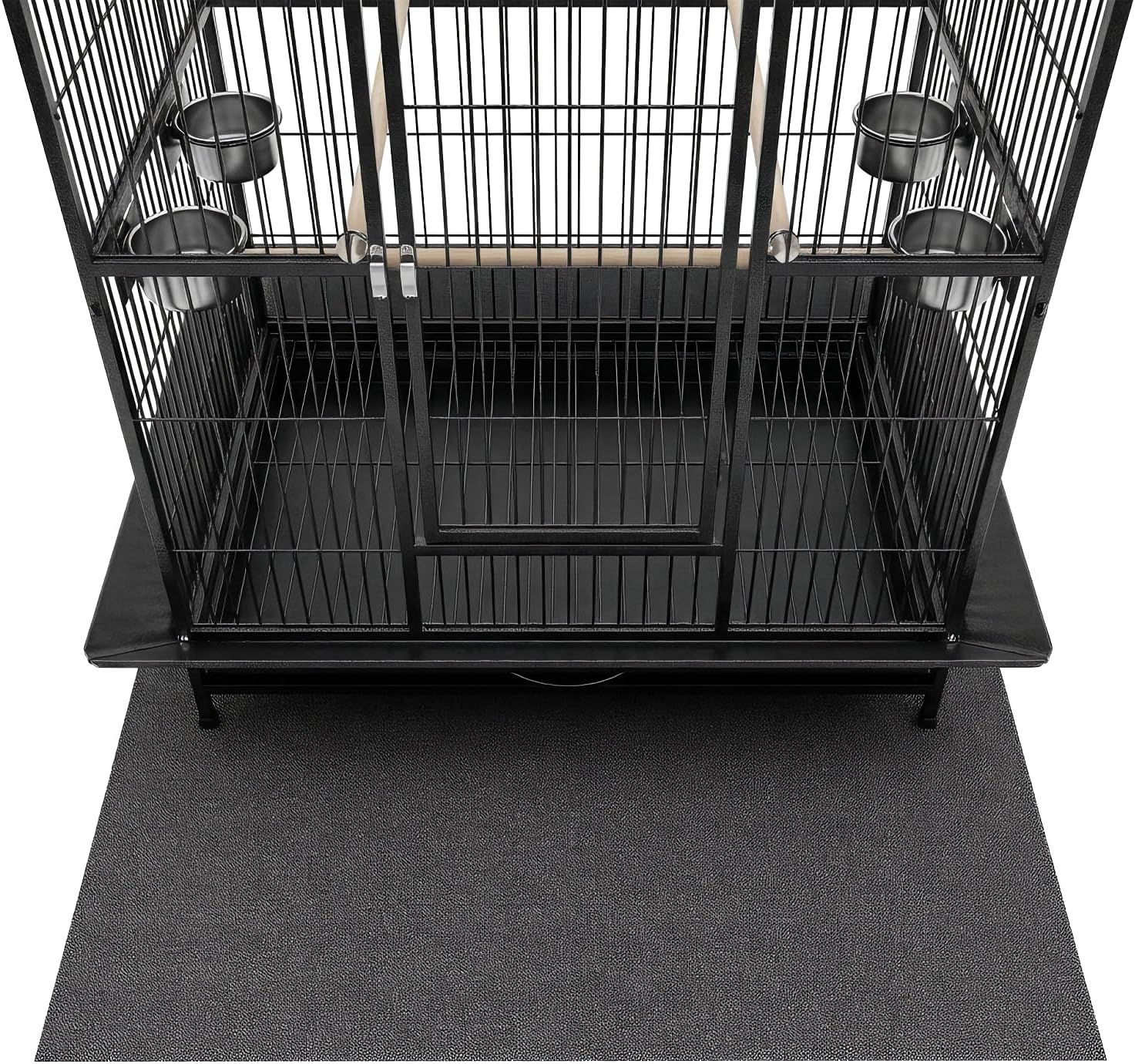 Clean and dry surface of Wiojtry floor protector mat