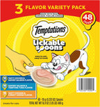 Temptations Lickable Spoons, Soft Lickable Cat Treats, Adult Wet Cat Treats, Variety Pack, 24 Spoons - Image 12