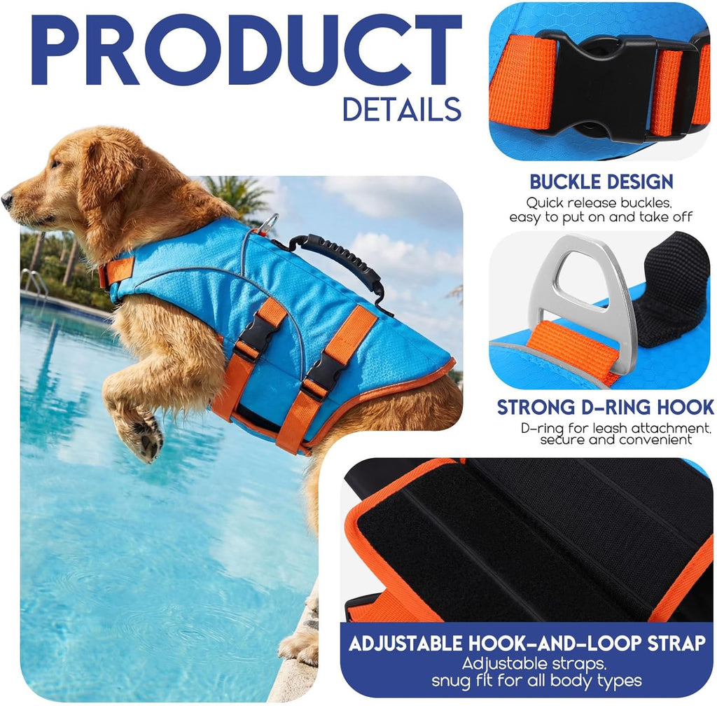 ASENKU pet safety vest side view showing adjustable belly straps