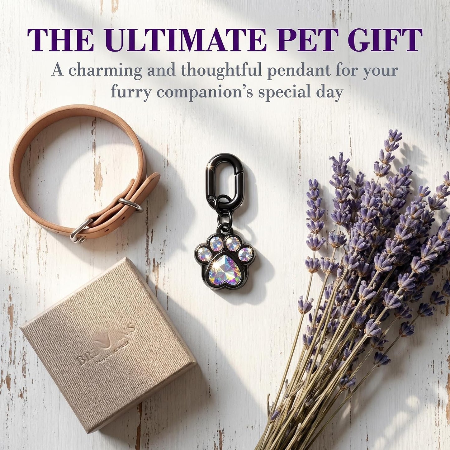 Domsimy paw print charm used as a decorative keychain