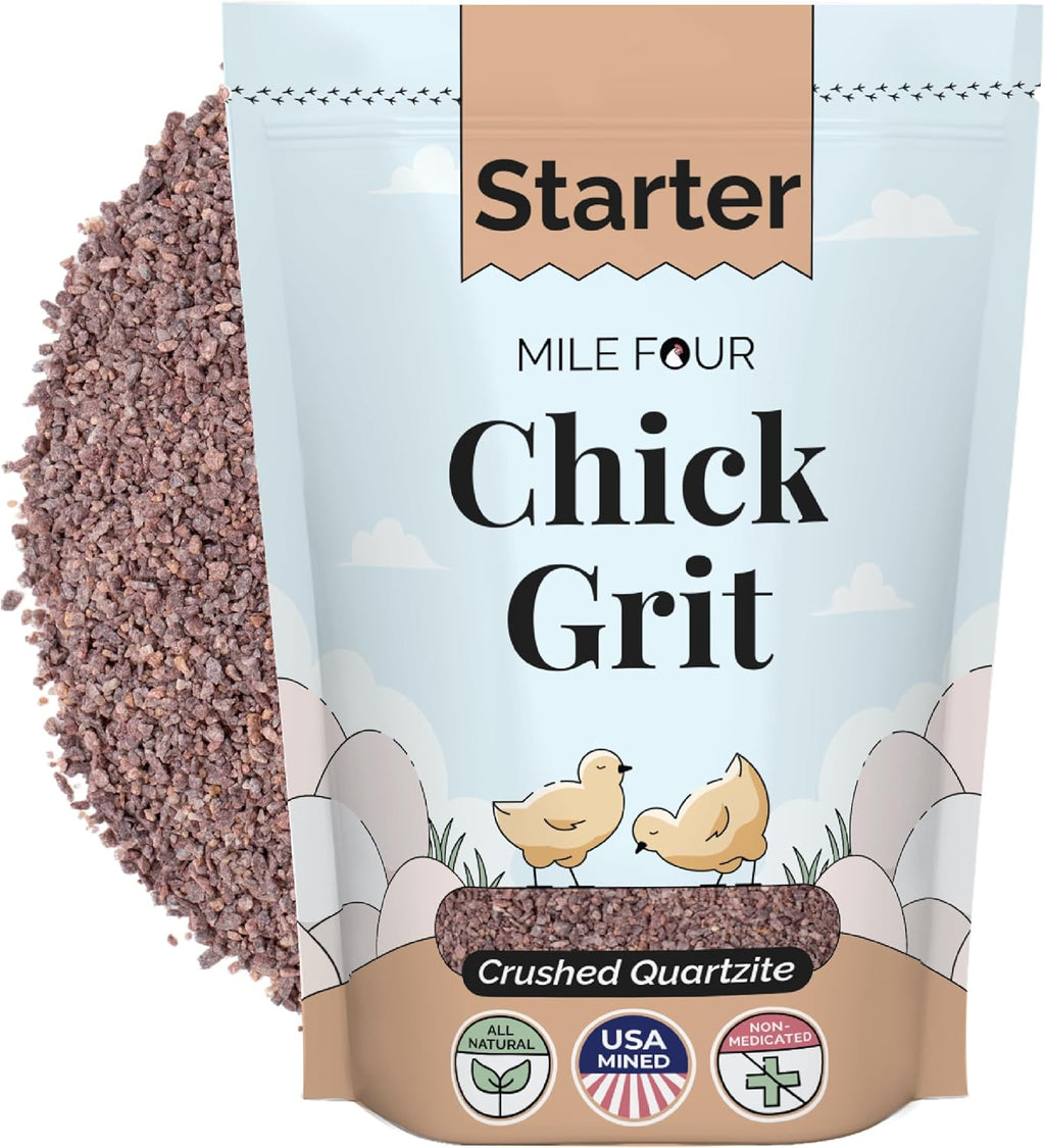 Mile Four Chicken Grit for Layer & Grower Chickens Age 8-20+ Weeks - 100% Natural Mineral Chicken Grit Quartzite, Poultry Grit, USA Mined, 4 lbs - Image 11