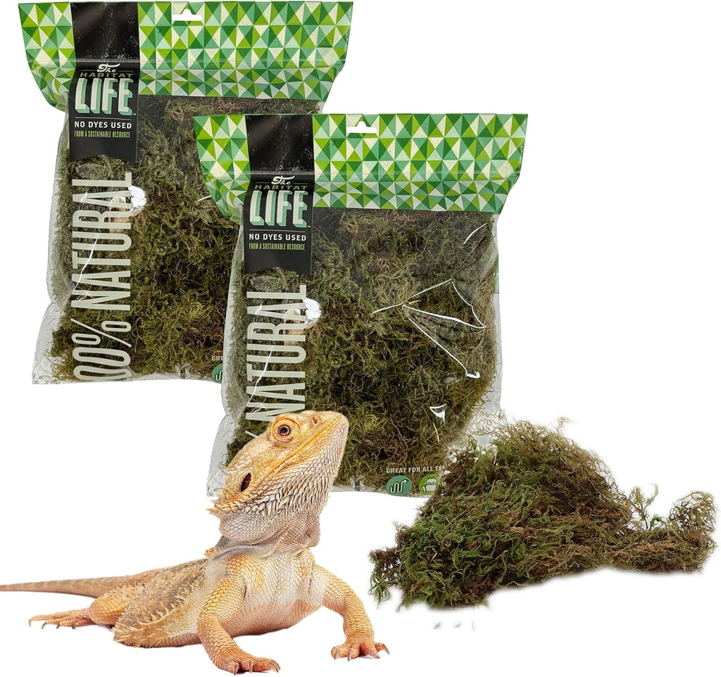 The Habitat Life - Natural Variety Pack - Mix of Reindeer, Mood, Sheet & Spanish Moss - for All Terrariums - Humidity Control - Breathable Bedding - Dye-Free & Safe - Medium - 1 Pack - Image 15