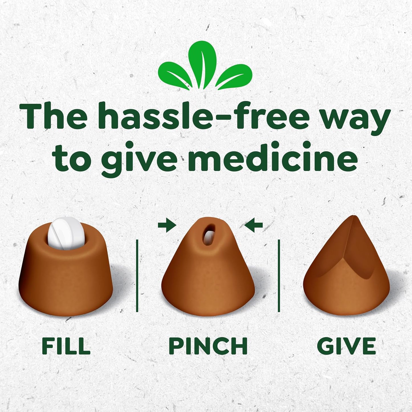 Close up of Greenies chicken flavored soft pill treats for cats