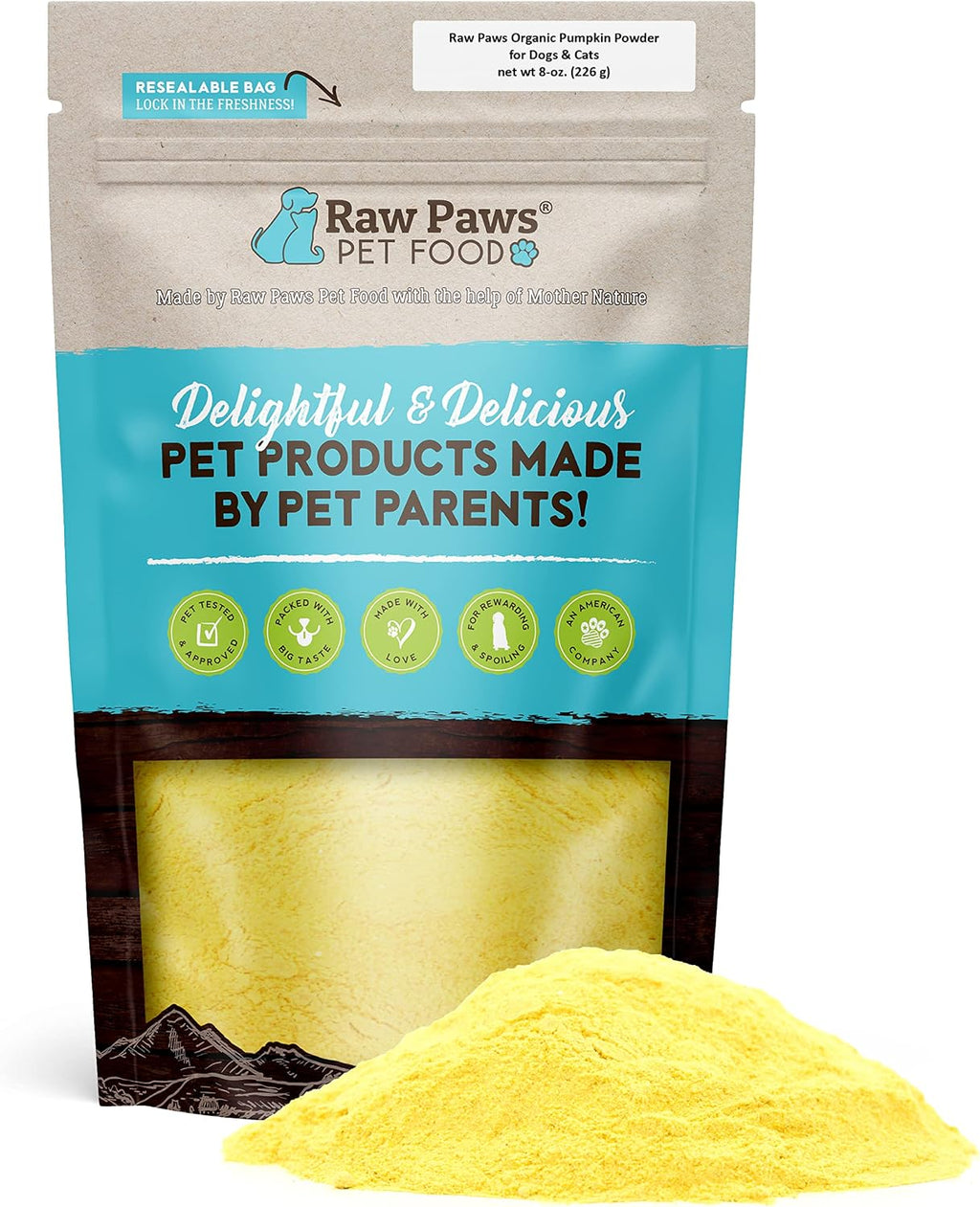 Premium quality single ingredient pumpkin powder meal booster for cats