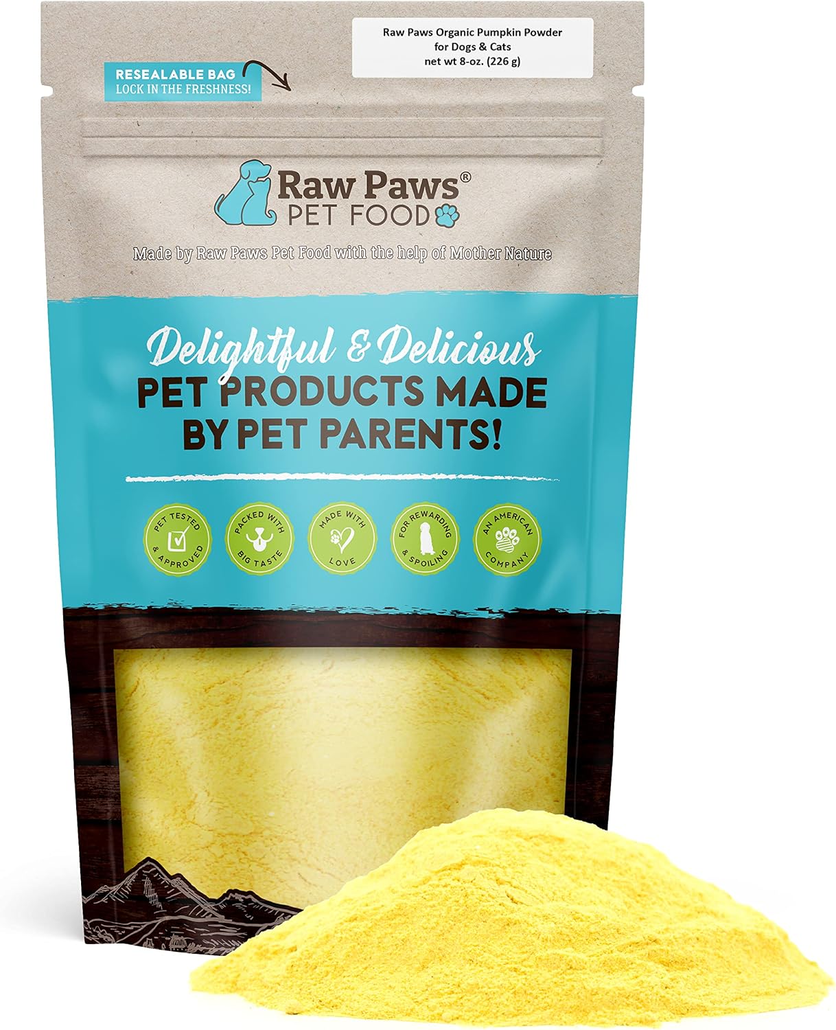Premium quality single ingredient pumpkin powder meal booster for cats