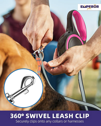 Emperor Pets dog leash one-button lock mechanism