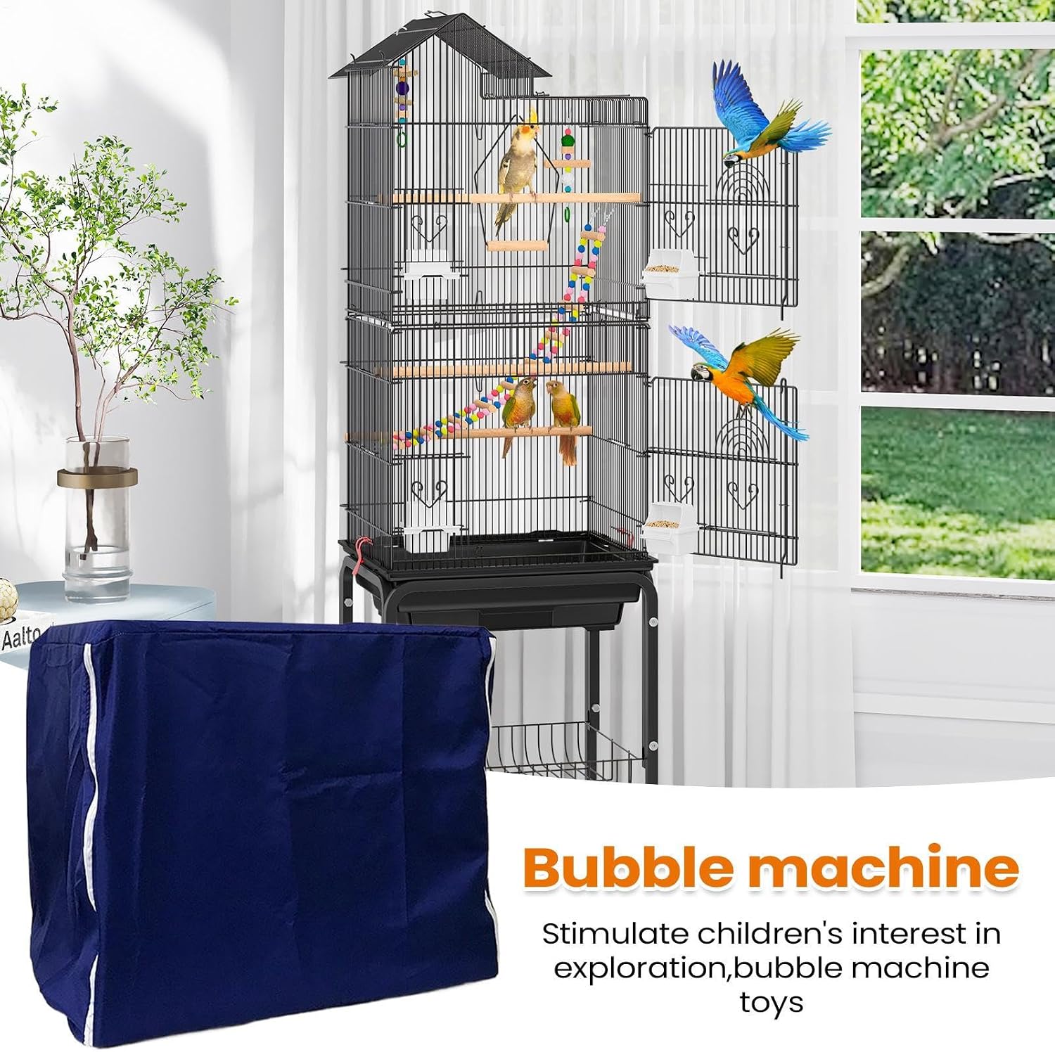 Premium szaluyk bird cage accessory blocking light for parakeets and finches