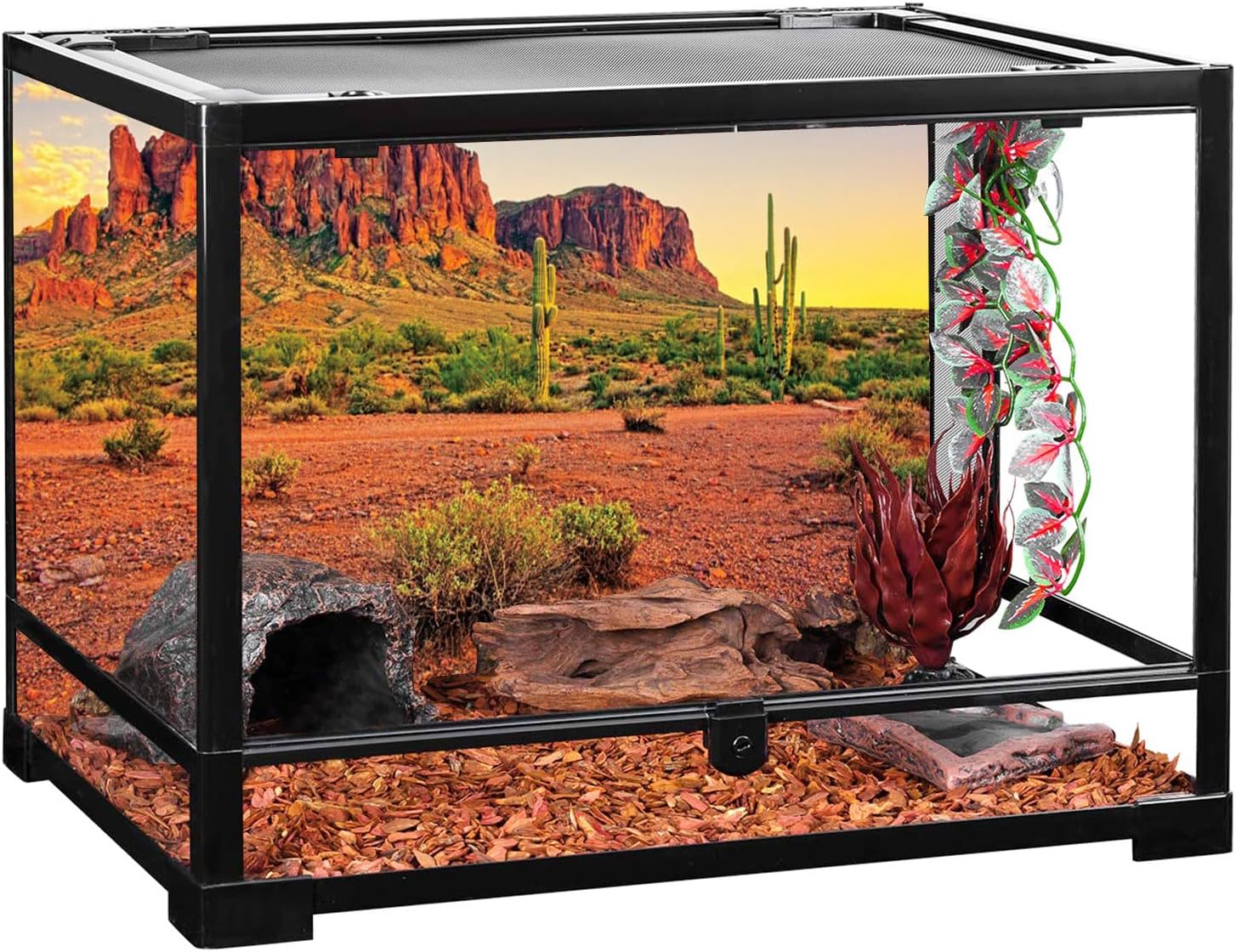 AWERT durable reptile enclosure backdrop showing smooth non glare printing