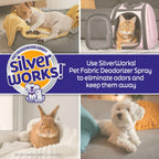 SilverWorks! Pet Odor Eliminator Spray For Home - Safe, Natural, Silver Ion Deodorizer - Cat, Dog Smell And Urine Odor Eliminator For Carpet, Furniture And Litter -16.9oz - Image 7