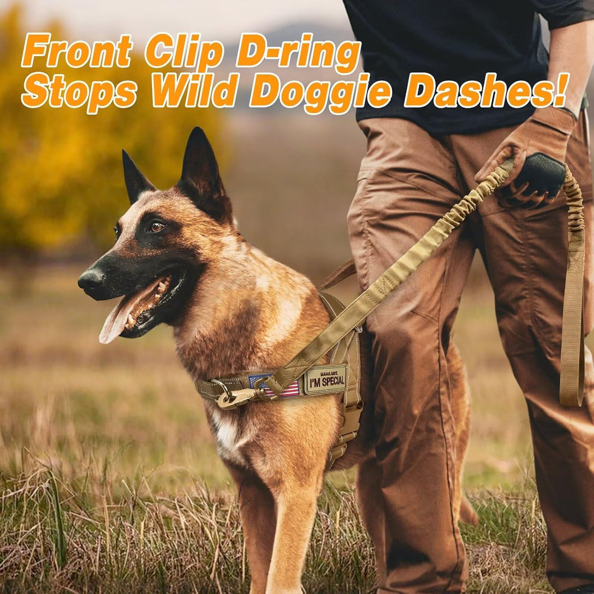 Forestpaw reflective dog vest with soft flannel lining for large dogs walking safety.