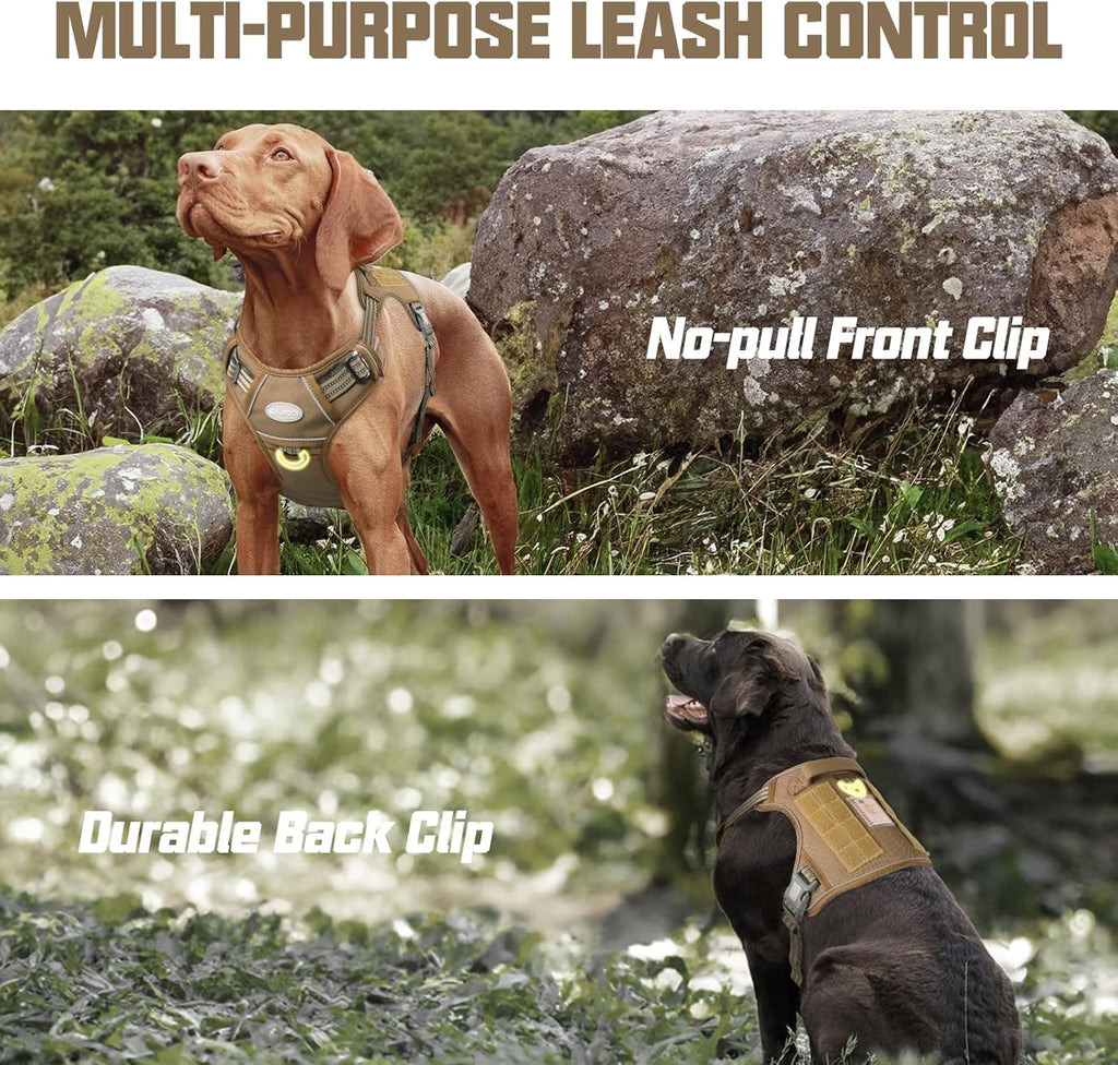 Auroth no pull dog harness metal leash ring