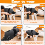 Side view of Kodervo dog vest for anxiety relief