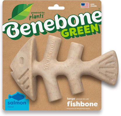 Dog Bones for Modest Chewers: Benebone Green Plant-Based Real Bacon Wishbone Dog Chew Toy for Medium Dogs, Made in USA - Image 11