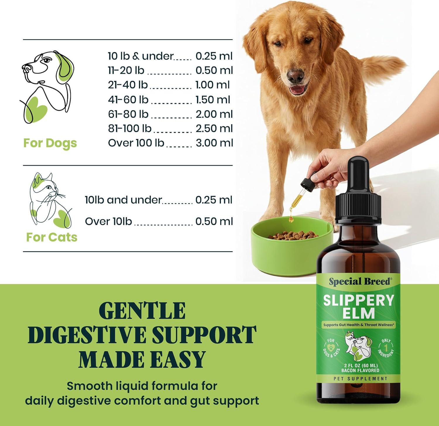 Authentic USA imported pet digestive supplement bottle