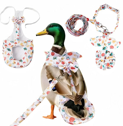 Chicken Diapers for Hens, Roosters, Diapers for Ducks with Walking Leash, Reusable Pet Duck Diapers Chick Clothes Waterproof Poultry Nappies for Geese Pet Ducks Chicken-Yellow Duck, M - Image 9