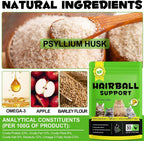 Chicken flavored hairball support snack with crunchy outer shell and creamy core.