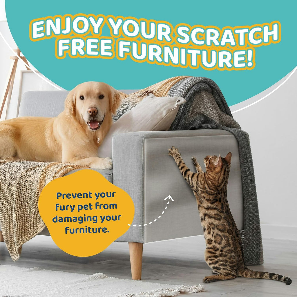 Mimi&Bubu couch protector applied to wooden furniture surface