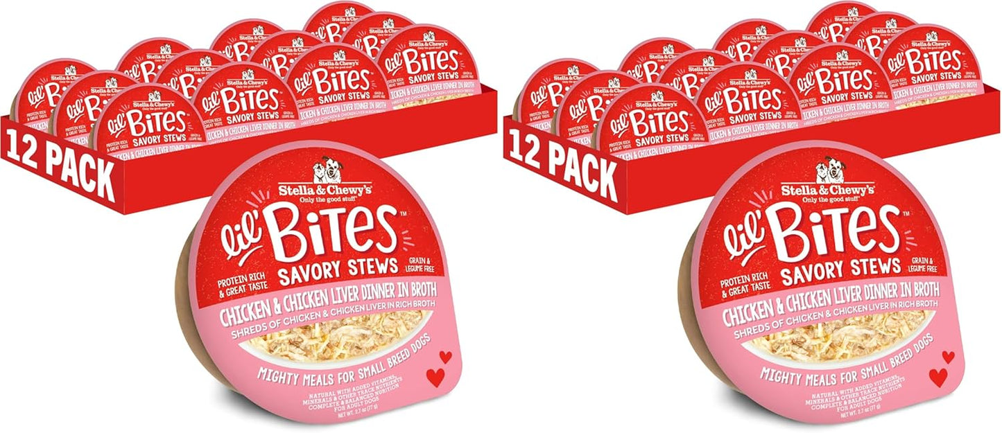 Stella & Chewy's Lil Bites Savory Stews for Small Breeds Beef & Chicken Dinner in Broth, 2.7 oz. Cups (Pack of 12) - Image 13