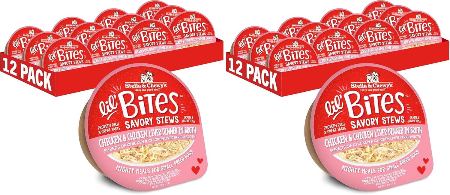 Stella & Chewy's Lil Bites Savory Stews for Small Breeds Beef & Chicken Dinner in Broth, 2.7 oz. Cups (Pack of 12) - Image 13