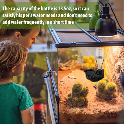 Two pack of Mumufy automatic waterers for turtles and geckos unboxed.
