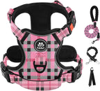 IVY&LANE No Pull Dog Harness for Medium Dogs, Dog Vest Harness with Leash, Safety Belt and Storage Strap, Fully Adjustable Harness, 360 degrees Reflective Strip, Soft Handle (Purple, M) - Image 15