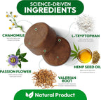 Premium hemp calming treats for pet stress and separation anxiety