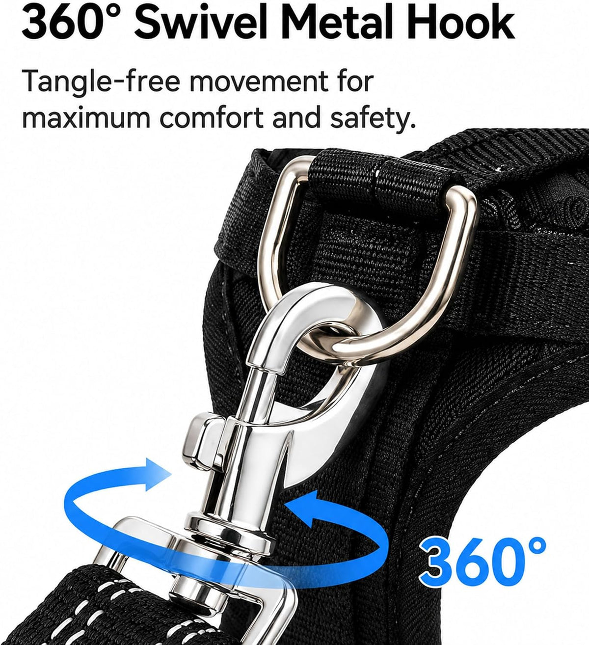Ortarco 360 degree zinc alloy swivel snap