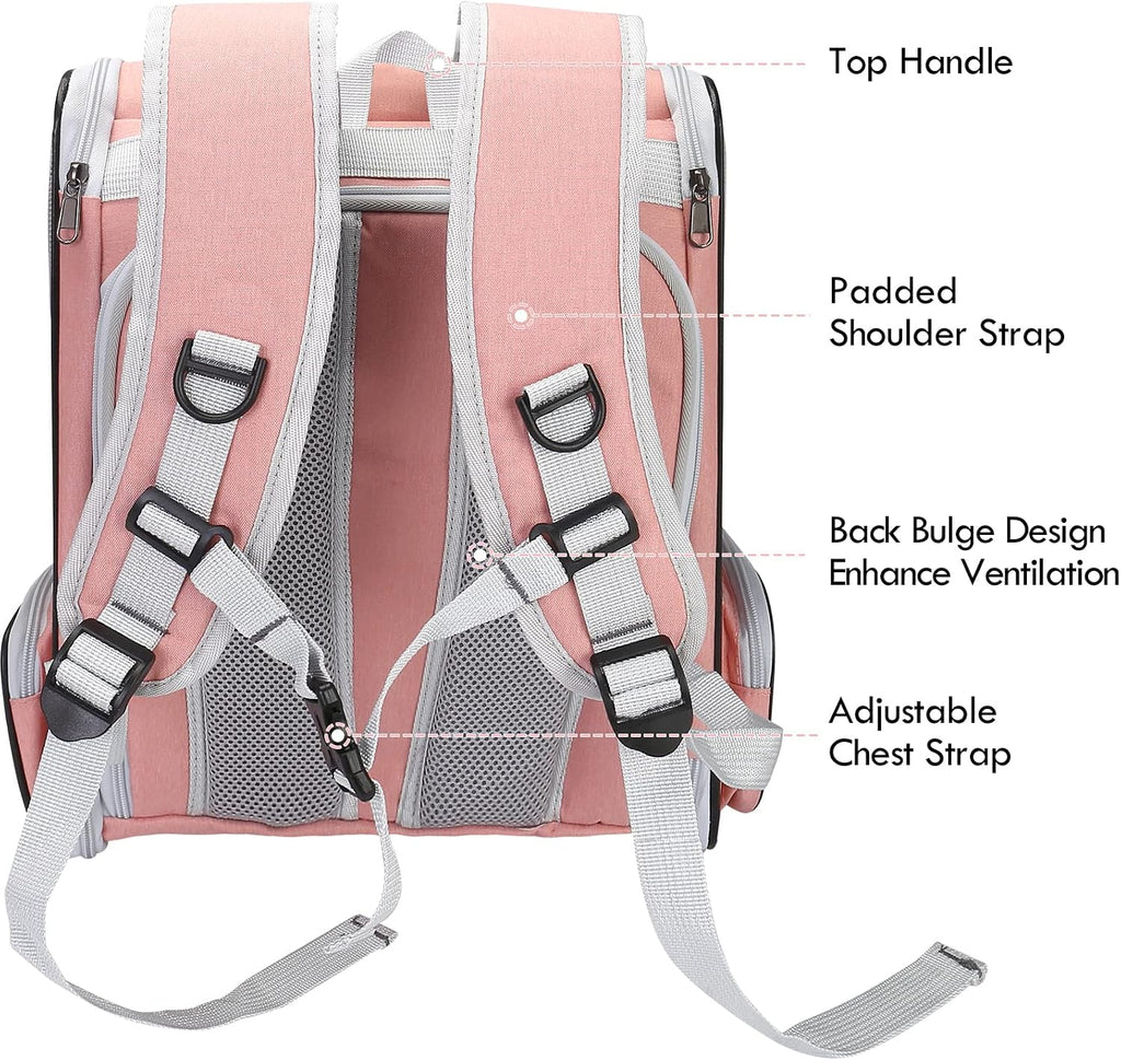 SSAWcasa cat backpack with padded adjustable shoulder straps