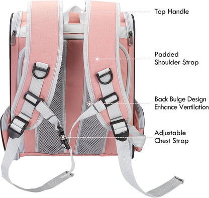 SSAWcasa cat backpack with padded adjustable shoulder straps