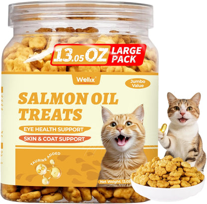 Wellix Cat Grass Treats with Catnip & Salmon - Healthy Cat Treats for Indoor Cats - Hairball Control & Digestive Support - Kittens Training Snacks for Teeth Cleaning 13.05oz - Image 12