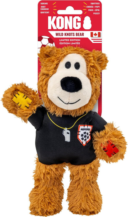 KONG Wild Knots Bear Soccer Player Dog Toy - USA - National Team Jersey Inspired - International Tournament Edition - Plush Rope Toy with Squeaker, Medium/Large - Image 9