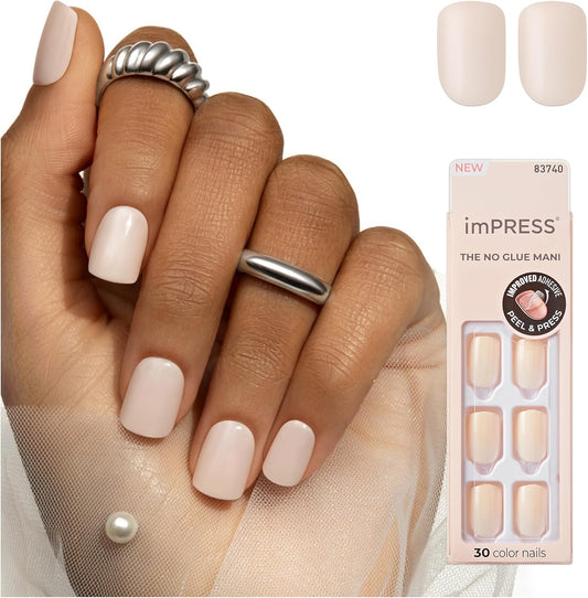 KISS imPRESS Color Press-On Nails Point Pink front view