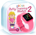 ABC123 Potty Training Watch 2 pink front view