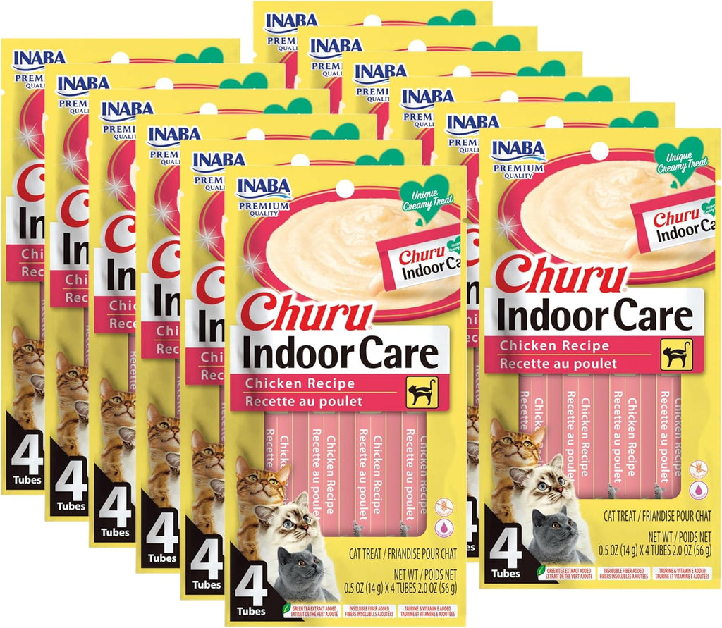INABA Churu for Cats, Functional, Creamy Lickable Pure Cat Treat for Indoor Care and Hairball Control, 0.5 Ounces Each, 24 Tubes (4 per Pack), 2 Flavor Tuna and Chicken Variety Pack - Image 14