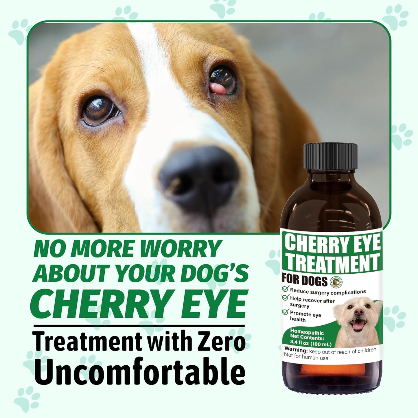 VetaSure homeopathic oral eye wellness supplement one hundred milliliter liquid packaging