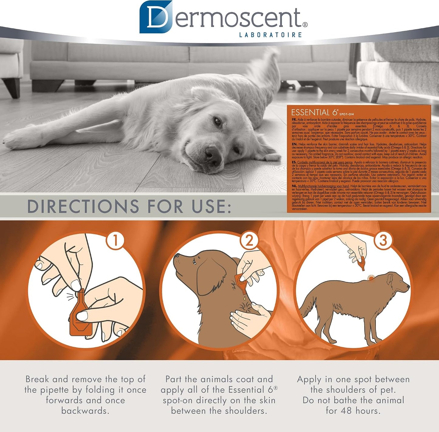 Dermoscent authentic USA imported large breed dog skincare