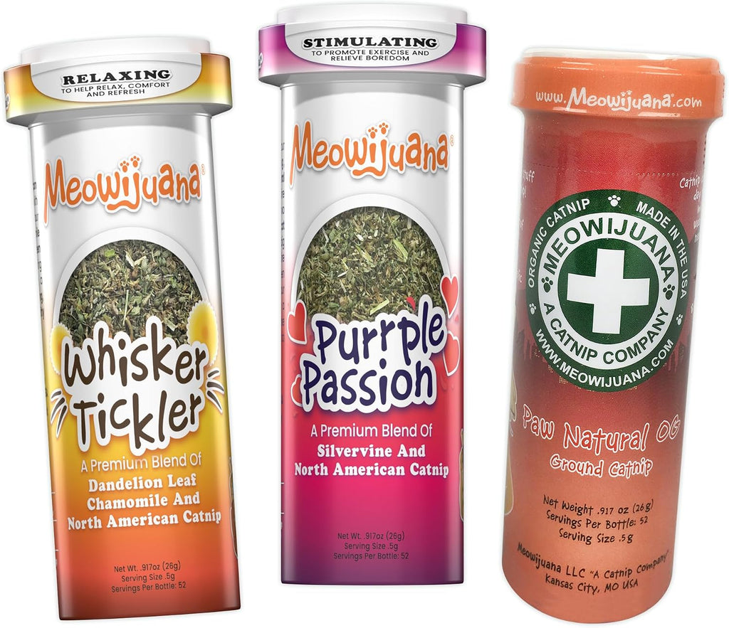 Meowijuana Catnibas Catnip Pawty Mix Jar | Premium Cat Nip for Cats with Silvervine, Passion Flower, Chamomile, Dandelion & Valerian Root | High Potency Catnip | 60g - Image 13