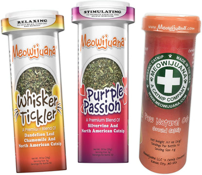 Meowijuana Catnibas Catnip Pawty Mix Jar | Premium Cat Nip for Cats with Silvervine, Passion Flower, Chamomile, Dandelion & Valerian Root | High Potency Catnip | 60g - Image 13