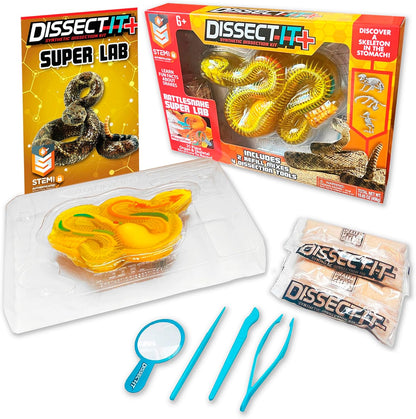 Dissect It Rattlesnake Super Lab packaging front view showing synthetic biology kit