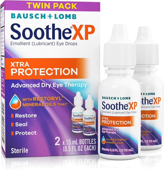 Bausch + Lomb Soothe XP Eye Drops front view for dry eye relief