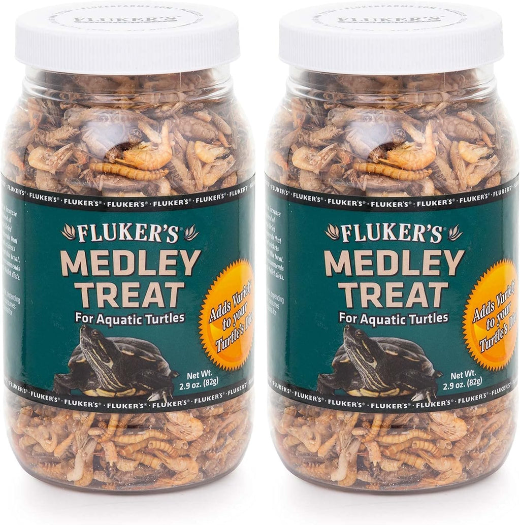 Open container showing freeze-dried medley treat pieces