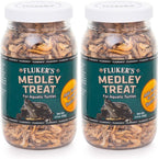 Open container showing freeze-dried medley treat pieces